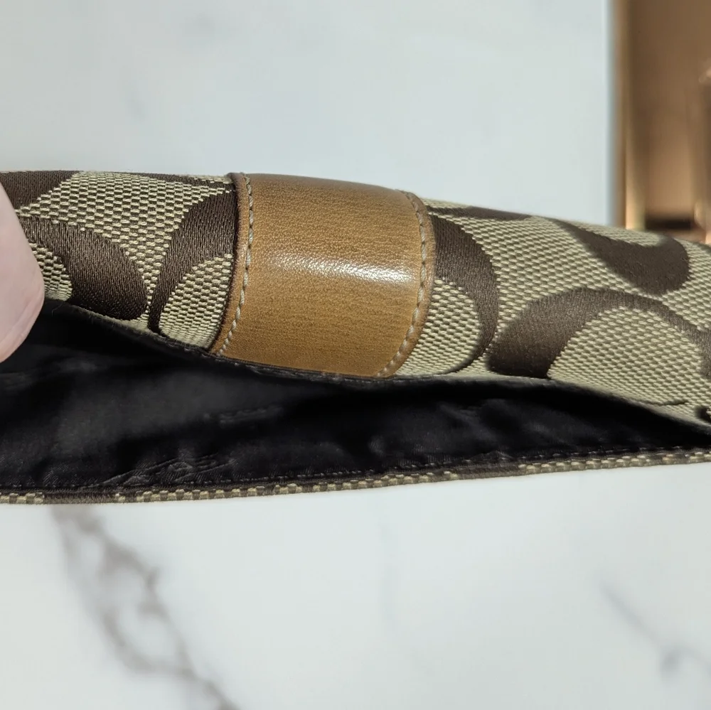 Coach Canvas Long Envelope Wallet EUC